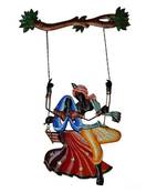 Radha Krishna on Swing Wall Hanging