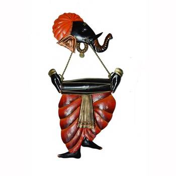 Lord Ganesha playing Dholak Wall Hanging 1