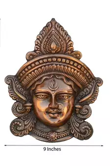 Metal Goddess Durga Wall Hanging