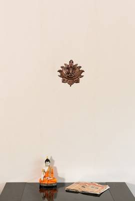 Metal Wall Hanging of Lord Ganesha on Lotus 2