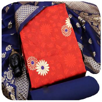 Red banarasi banarasi salwar 1