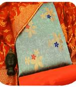 Light-olive banarasi banarasi salwar