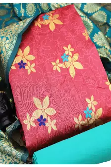 Light-red banarasi banarasi salwar