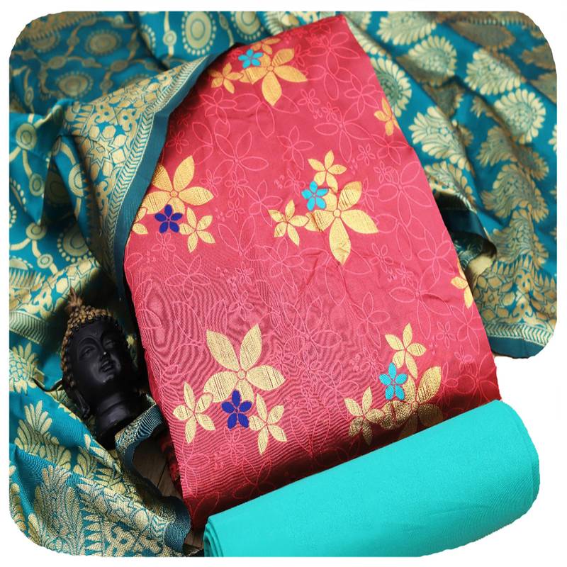 Light-red banarasi banarasi salwar