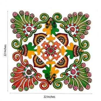 Papier-Mache Colorful Rangoli 1