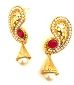 Maroon danglers-drops