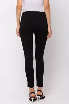 Women Black Solid  Slim Fit Tregging By Sheczzar