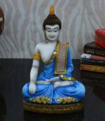 Blue Polyresin Buddha Statue