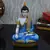 Polyresin Meditating Lord Buddha - Blue