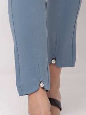 Women Ocean Solid  Slim Fit Tregging By Sheczzar 4