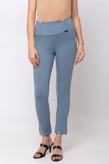 Women Ocean Solid  Slim Fit Tregging By Sheczzar