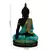 Polyresin Meditating Lord Buddha - Green