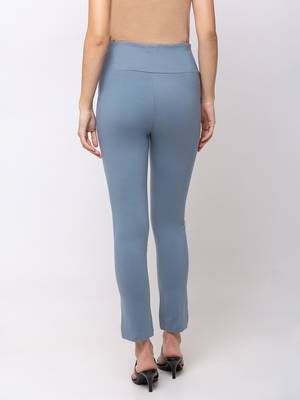 Women Ocean Solid  Slim Fit Tregging By Sheczzar 3