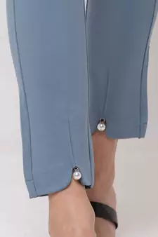 Women Ocean Solid  Slim Fit Tregging By Sheczzar
