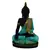 Polyresin Meditating Lord Buddha - Green