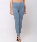 Women Aqua Solid  Slim Fit Tregging By Sheczzar