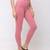 Women Onion Pink Solid  Slim Fit Tregging By Sheczzar