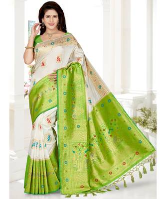 Traditional Designer Weaving Silk Saree 1