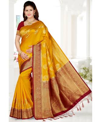 Traditional Designer Weaving Silk Saree 1