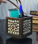 Ornate Wooden Pen Stand