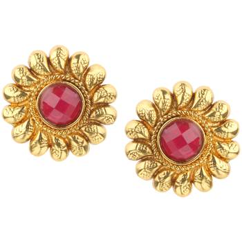 Maroon studs 1