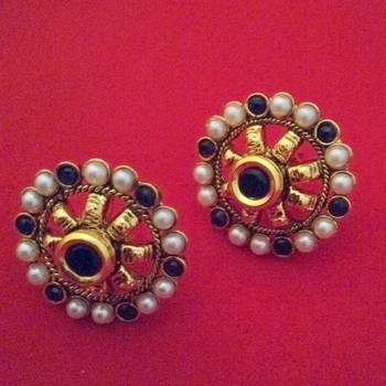 Blue studs 1