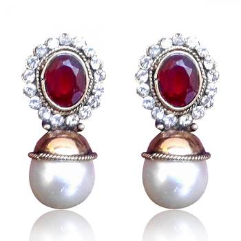 Maroon studs 1