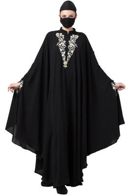 Musheco-Irani Kaftan With Chikan And Zari Embroidery Work 1