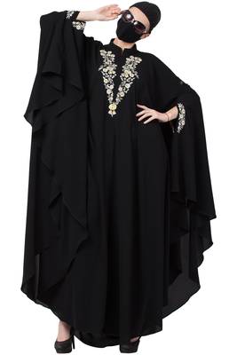 Musheco-Irani Kaftan With Chikan And Zari Embroidery Work 2