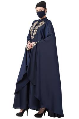 Musheco-Irani Kaftan With Chikan And Zari Embroidery Work 4