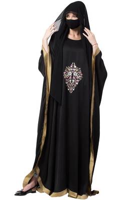 Musheco-Kaftan With Chikan Embroidery Work 1