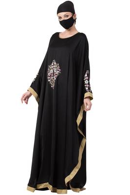 Musheco-Kaftan With Chikan Embroidery Work 3