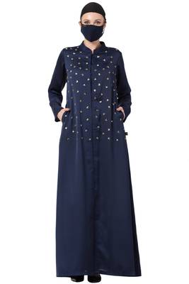 Musheco-Modest Dress With Hand Work Embellishments 1