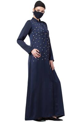 Musheco-Modest Dress With Hand Work Embellishments 4