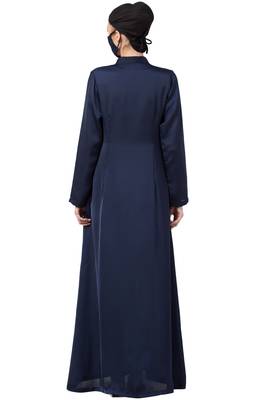 Musheco-Modest Dress With Hand Work Embellishments 5