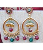 Colourful Drop Jhumka Earrings