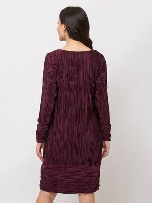 Sheczzar  Maroon  Color  Regular fit  Midi  Dress 3