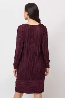 Sheczzar  Maroon  Color  Regular fit  Midi  Dress