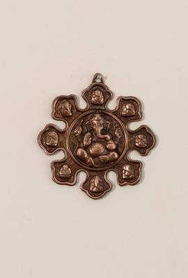 Metal Wall hanging with 9 variants of Lord Ganesha 1