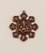 Metal Wall hanging with 9 variants of Lord Ganesha