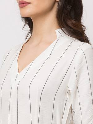 Sheczzar WHITE Color Regular fit Midi Dress 5