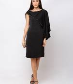 Sheczzar BLACK Color Regular fit Midi Dress