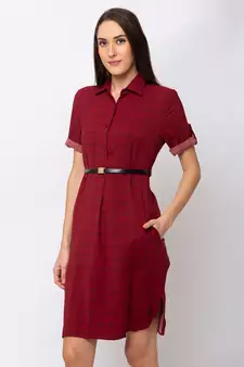 Sheczzar CHERRY Color Regular fit Midi Dress
