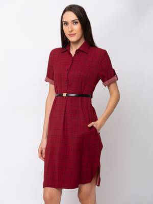 Sheczzar CHERRY Color Regular fit Midi Dress 2