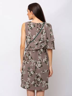 Sheczzar Grey Color Regular fit Midi Dress 3