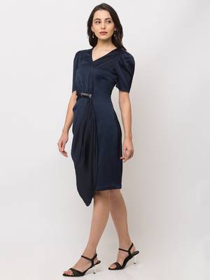 Sheczzar BLUE Color Regular fit Midi Dress 2