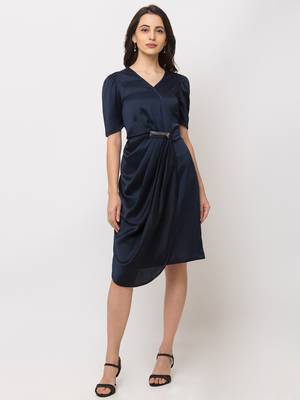 Sheczzar BLUE Color Regular fit Midi Dress 4