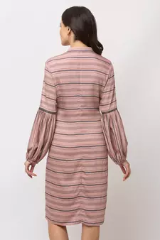 Sheczzar Pink Color Regular fit Midi Dress