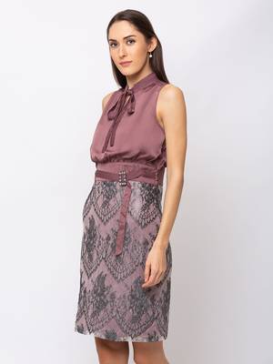 Sheczzar Cherry Color Regular fit Midi Dress 2
