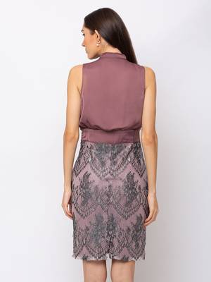 Sheczzar Cherry Color Regular fit Midi Dress 3